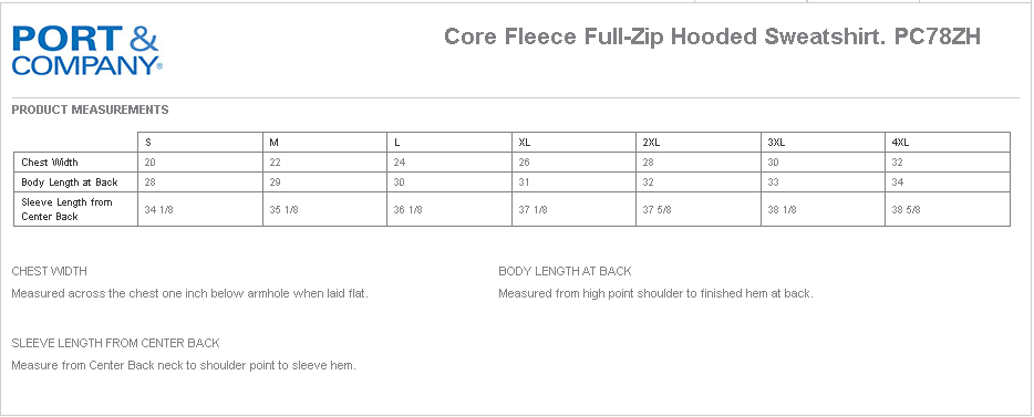 Men’s Full Zip Hooded Sweatshirt