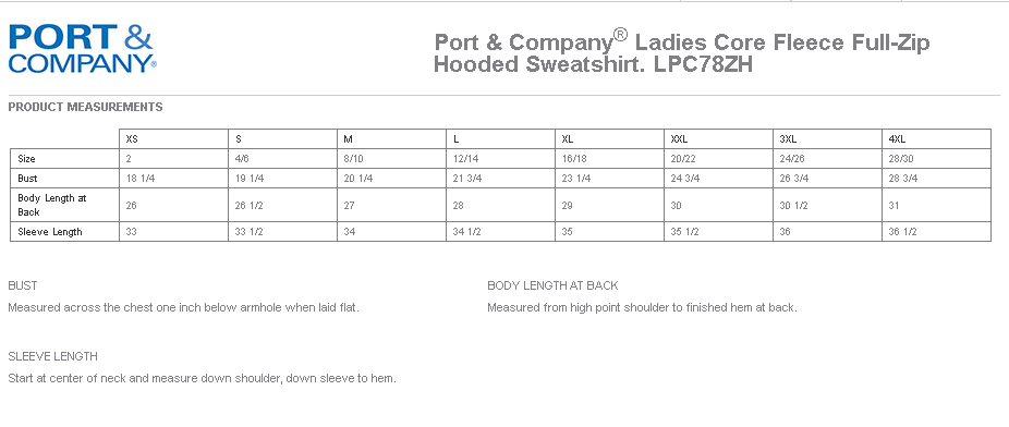 Women’s Full Zip Hooded Sweatshirt