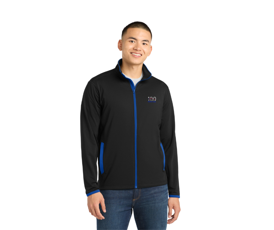 Sport-Tek® Men's Sport-Wick® Stretch Contrast Full-Zip Jacket