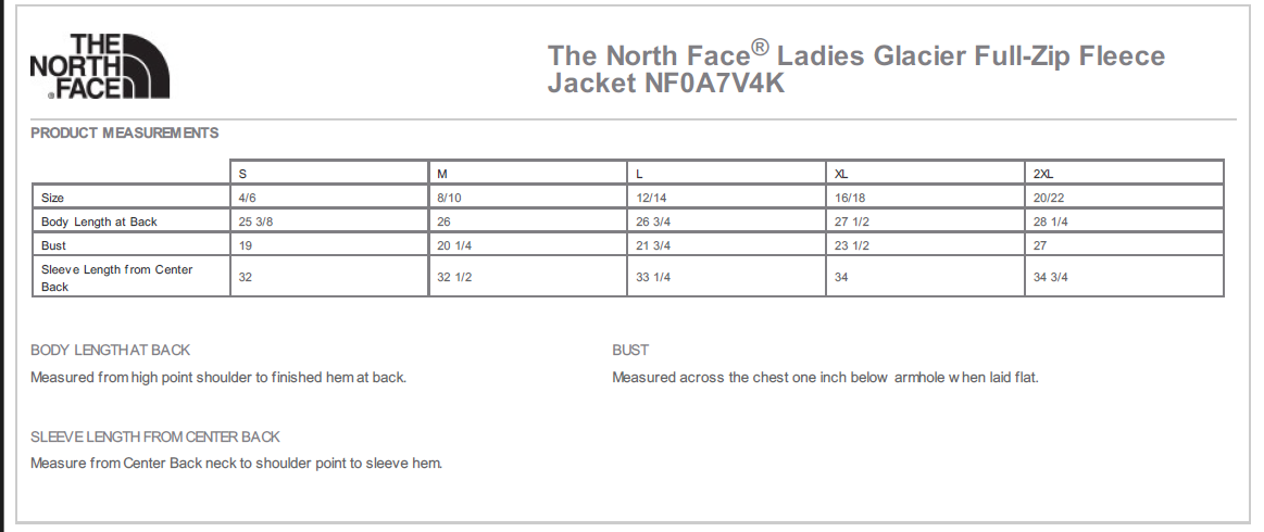 Women’s North Face Glacier Full Zip Fleece Jacket