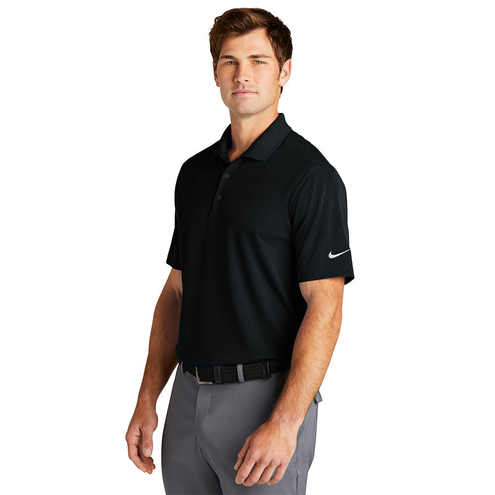 nike black dri fit polo shirts