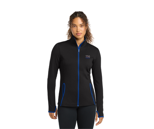 Sport-Tek® Women's Sport-Wick® Stretch Contrast Full-Zip Jacket